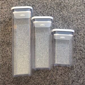 OXO POP Food Storage Containers 2.3qt, 1.7qt, 1.1qt